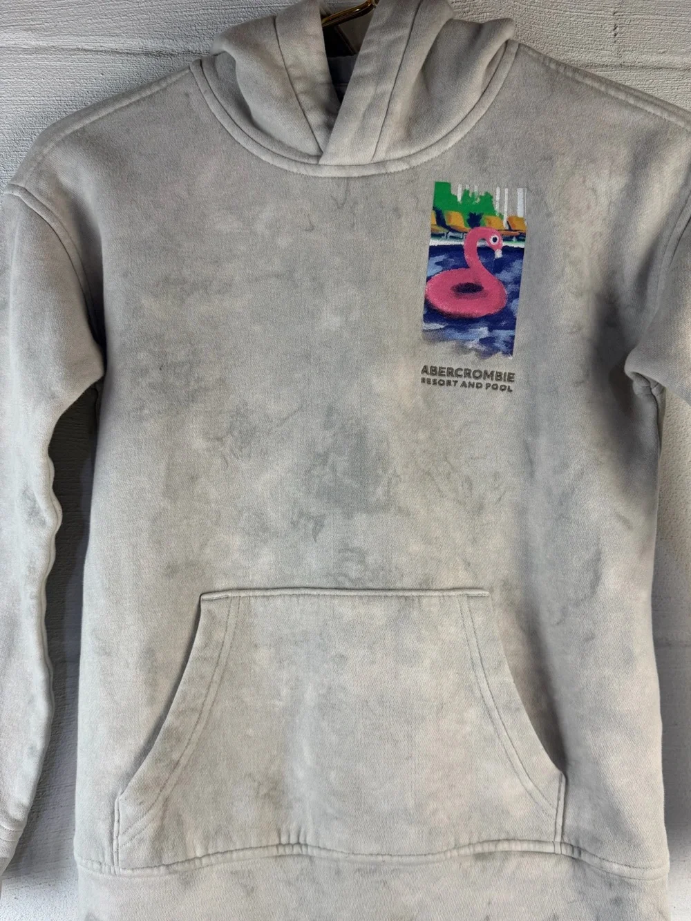 Abercrombie Kids Boy’s Size 9/10 Gray Matching Hoodie & Shorts Set